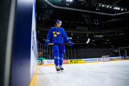 Leo Carlsson of Sweden at a practice session