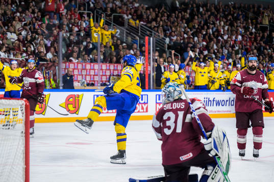 Timothy Liljegren of Sweden celebrates