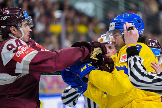 Kristians Rubins of Latvia and Dennis Everberg of Sweden