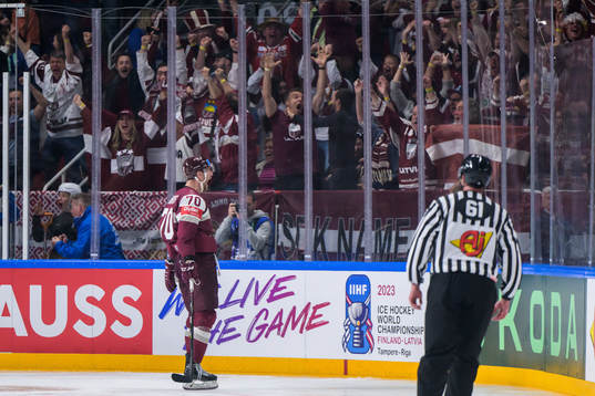 Miks Indrasis of Latvia celebrates
