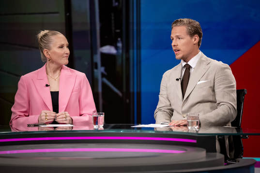 Kim Martin Hasson och Hampus Lindholm