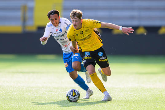 Värnamos Elian Nilsson och Elfsborgs Viktor Nylén