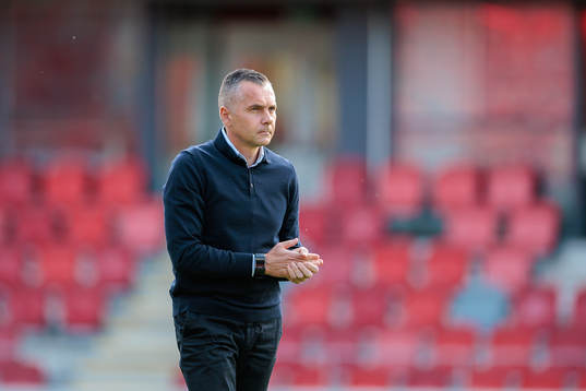 Östers tränare Srdjan Tufegdzic före fotbollsmatchen i