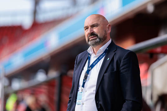 Östers sportchef Vito Stavljanin före fotbollsmatchen i