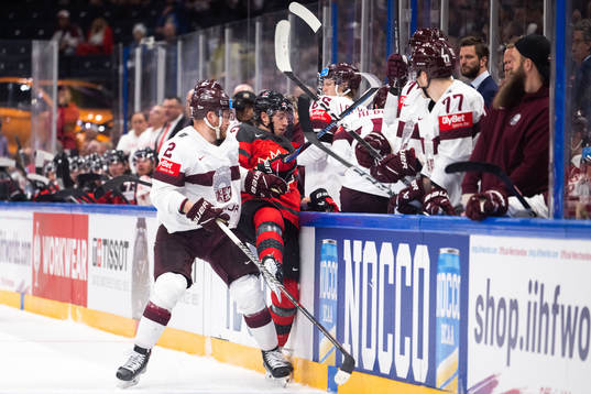 Karlis Cukste of Latvia and Jake Neighbours of Canada