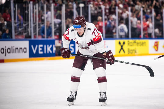 Kristaps Roberts Zile of Latvia looks dejected