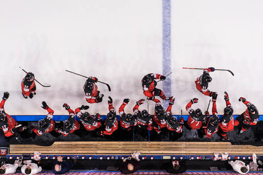 Bläddra bland fler bilder av 2023 IIHF Ice Hockey World Championship, day 16, semifinal, Canada - Latvia