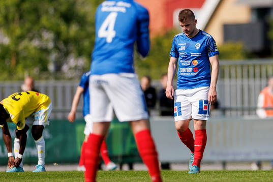 Åtvidabergs Kevin Johansson deppar