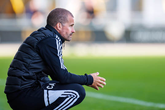 Falkenbergs tränare Christoffer Andersson