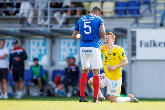 Falkenbergs Melker Nilsson har ont