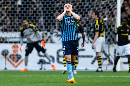 Djurgårdens Piotr Johansson deppar