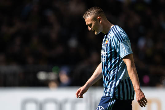 Djurgårdens Piotr Johansson deppar