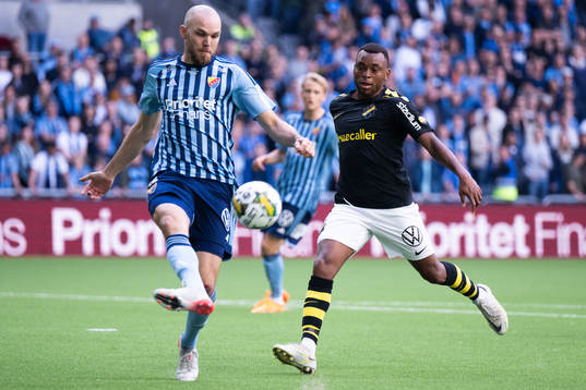 Djurgårdens Marcus Danielson och AIKs Abdussalam Magashy