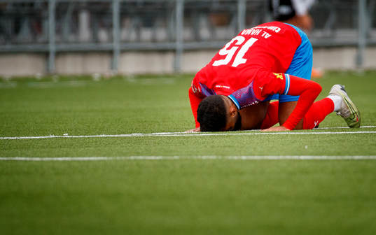 Helsingborgs Amin Al-Hamawi jublar