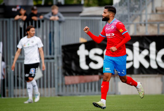 Helsingborgs Amin Al-Hamawi jublar