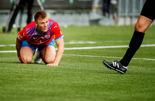 Helsingborgs Erik Ring reagerar