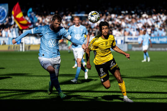 Malmö FFs Lasse Nielsen och Elfsborgs Ahmed Qasem
