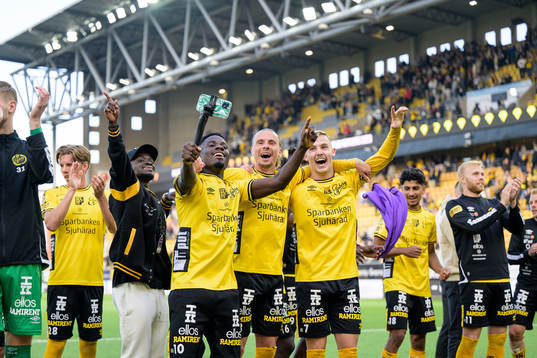 Elfsborgs Michael Baidoo, Niklas Hult och Jacob Ondrejka