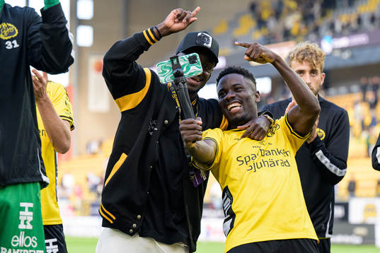 Elfsborgs Michael Baidoo jublar