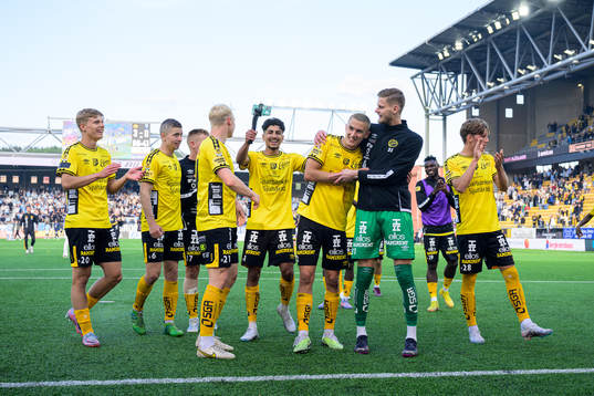 Elfsborgs spelare jublar