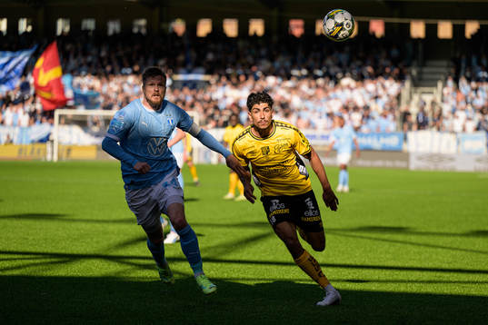 Malmö FFs Lasse Nielsen och Elfsborgs Ahmed Qasem