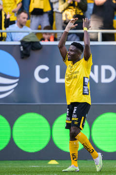 Elfsborgs Michael Baidoo jublar