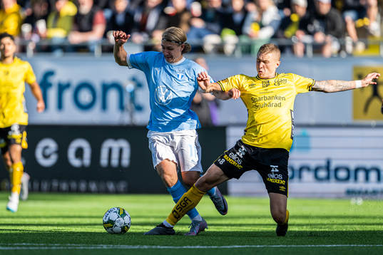 Malmö FFs Sebastian Nanasi och Elfsborgs Sebastian Holmen