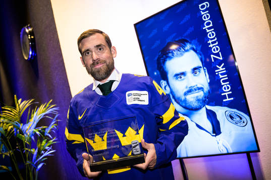 Former ice hockey player Henrik Zetterberg of Sweden poses