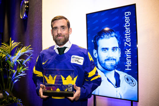 Former ice hockey player Henrik Zetterberg of Sweden poses