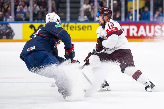 Dylan Samberg of USA and Rihards Bukarts of Latvia