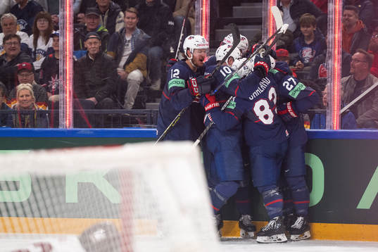 Dylan Samberg, Drew O'Connor, Tyler Kleven, Conor Garland