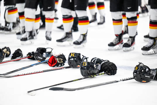 Helmets of German players