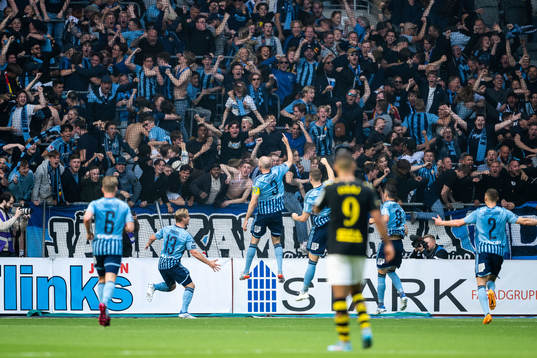 Djurgårdens Marcus Danielson jublar