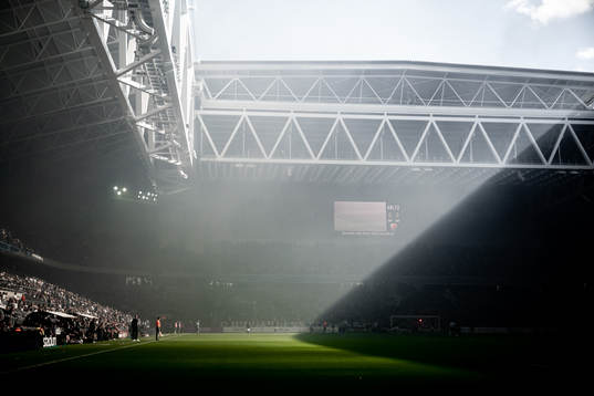 Vy av Tele2 Arena
