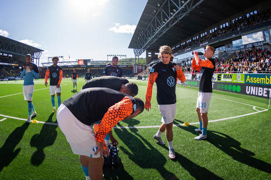 Malmö FFs Sebastian Nanasi och Hugo Larsson