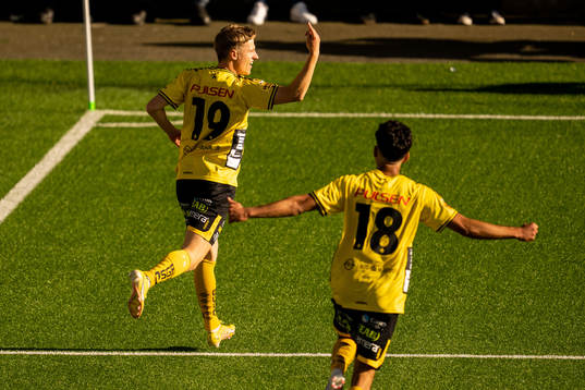 Elfsborgs Jeppe Møldrup Okkels jublar