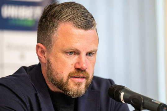 Elfsborgs manager Jimmy Thelin på presskonferensen