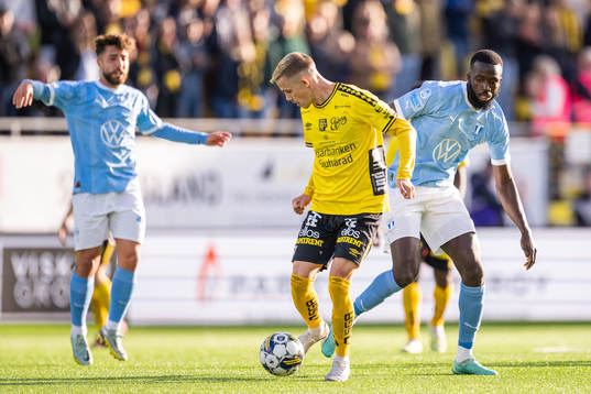 Elfsborgs Jacob Ondrejka och Malmö FFs Mahame Siby