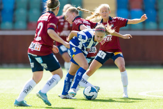 IFK Göteborgs Isabella Svanström och Örgrytes Emma