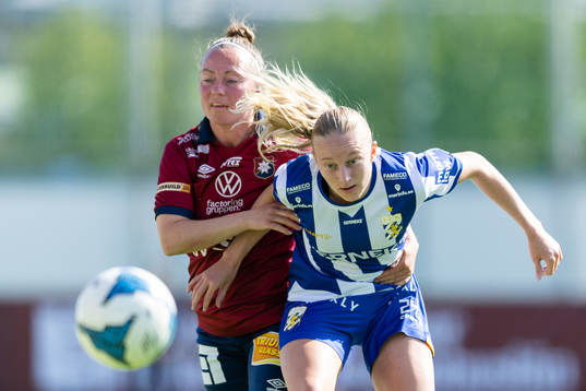 Örgrytes Linn Andersson och IFK Göteborgs Felicia Holmberg