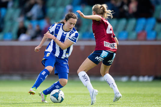 IFK Göteborgs Victoria Svanström och Örgrytes Emma
