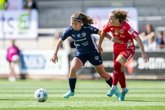 FC Rosengårds Loreta Kullashi och Örebros Athinna Persson