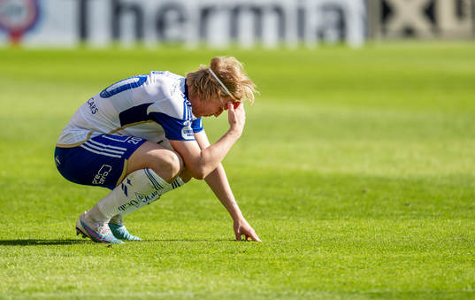 IFK Norrköpings Daniel Fritz Eid deppar