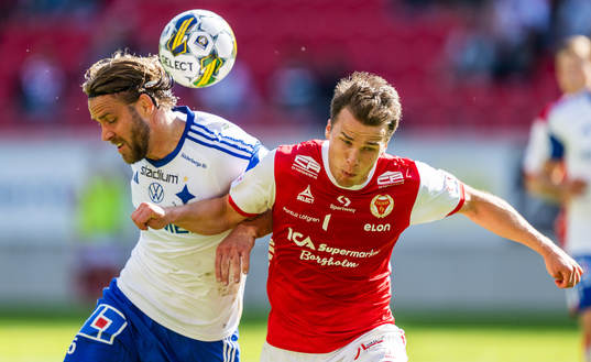 IFK Norrköpings Christoffer Nyman och Kalmars Simon Skrabb