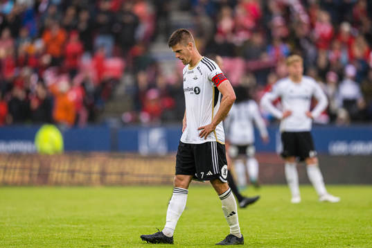 Markus Henriksen of Rosenborg looks dejected