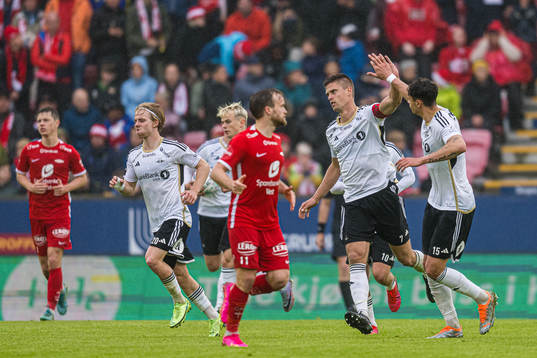 Markus Henriksen of Rosenborg celebrates