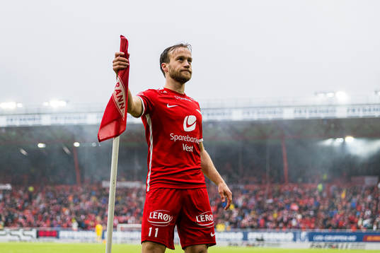 Bård Finne of Brann celebrates
