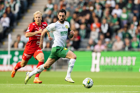 Värnamos Victor Larsson och Hammarbys Nahir Besara