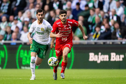 Hammarbys Adi Nalic och Värnamos Emin Grozdanic