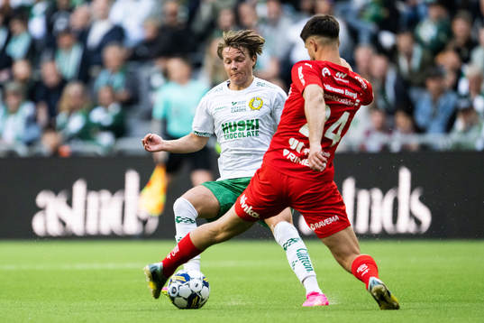 Hammarbys August Mikkelsen och Värnamos Emin Grozdanic